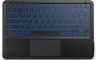 Клавиатура EasyAcc Illuminated Bluetooth Keyboard с сенсорной панелью (QWERTZ) цена и информация | Клавиатуры | kaup24.ee