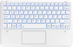 Клавиатура EasyAcc Illuminated Bluetooth Keyboard с сенсорной панелью (QWERTZ) цена и информация | Клавиатуры | kaup24.ee