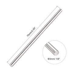 карта поиска 20pcs 3mm x 75mm 304 нержавеющая сталь твердый круглый бар для DIY цена и информация | Механические инструменты | kaup24.ee