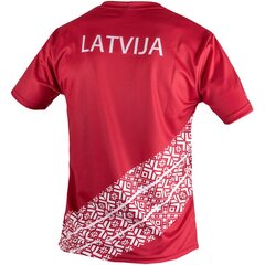 Футболка мужская Eleven Sportswear LATVIJA, красная цена и информация | Мужская спортивная одежда | kaup24.ee