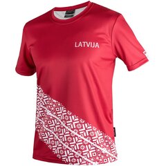 Meeste T-särk Eleven Sportswear LATVIJA, punane hind ja info | Meeste spordiriided | kaup24.ee