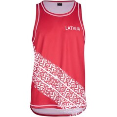 Рубашка спортивная мужская Eleven Sportswear LATVIJA, красная цена и информация | Мужская спортивная одежда | kaup24.ee