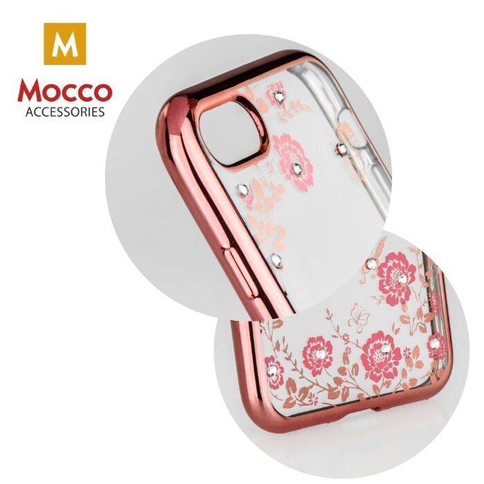 Mocco Electro Diamond Silicone Huawei Mate 30 Lite, Ümbris, Läbipaistev/Roosa цена и информация | Telefoni kaaned, ümbrised | kaup24.ee