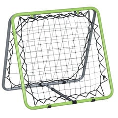 HOMCOM Football Rebounder Kickback Goal Rebound Wall Net for Baseball Basketball Double-sided Rebound Adjustable in 5 levels Metal Green+Black цена и информация | Футбольная форма и другие товары | kaup24.ee