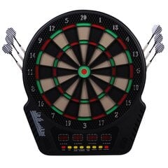 HOMCOM Elektrooniline tikalaud Dartboard tikakomplekt 6 tikaga 24 tikapeaga 27 mängu 243 tabamusvõimalust 16 mängijale mitmevärviline 44 x 51,5 x 3,2 cm hind ja info | Käimiskepid | kaup24.ee