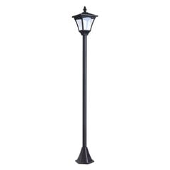 Outsunny Solar Lantern Garden Lantern Path Light with LED 10 Lumen Black 15 x 15 x 120cm цена и информация | Уличное освещение | kaup24.ee