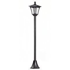 Outsunny Solar Garden Lantern Laternate laternate tee valgustus LED 40 luumeniga Must 18 x 18 x 160cm hind ja info | Aia- ja õuevalgustid | kaup24.ee