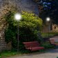 Outsunny päikesepaneeliga aialamp LED aialamp, 30/60 luumeniga, plastik, must, Ø26,5 x H177 cm цена и информация | Aia- ja õuevalgustid | kaup24.ee