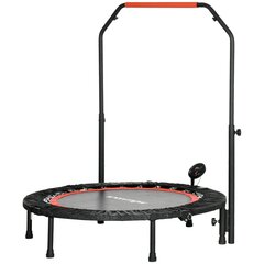 SPORTNOW mini batuut LCD monitor 102 cm fitness batuut 4-suunaliselt reguleeritava kõrgusega kuni 100 kg käepidemega hind ja info | Käimiskepid | kaup24.ee