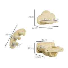 PawHut ronimissein kassidele 4-osaline komplekt koos trepi, rippmaka, hüppetoruga, pluusist, kuni 5 kg kaaluga hind ja info | Kassi kraapimispuud | kaup24.ee