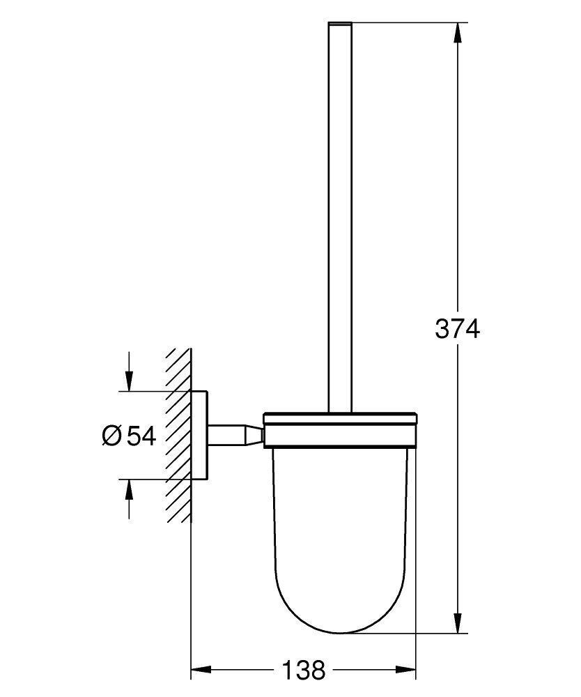 Grohe BauCosmopolitan tualettharja komplekt hind ja info | Vannitoa sisustuselemendid ja aksessuaarid | kaup24.ee