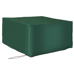 Защитный чехол Outsunny Чехол для садовой мебели 600D-Oxford Green 135 x 135 x 75 см цена и информация | Комплекты уличной мебели | kaup24.ee