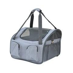 PawHut Будка для собак Автомобильная сумка для переноски Oxford Grey 41x34x30 см цена и информация | Переноски, сумки | kaup24.ee