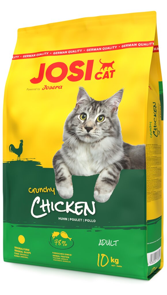 JosiCat maitsva linnulihaga Crunchy Poultry, 10 kg цена и информация | Kuivtoit kassidele | kaup24.ee