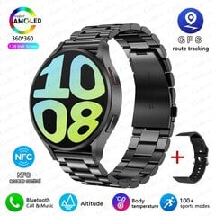 2024. aasta uus NFC Bluetooth-kõne Smart Watch Adult Watch 6 GPS Motion Track 360*360 HD ekraan Kellad IP68 Veekindel nutikell täiskasvanutele hind ja info | Kellad | kaup24.ee