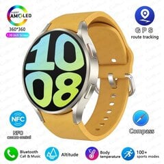 2024. aasta uus NFC Bluetooth-kõne Smart Watch Adult Watch 6 GPS Motion Track 360*360 HD ekraan Kellad IP68 Veekindel nutikell täiskasvanutele цена и информация | Часы | kaup24.ee