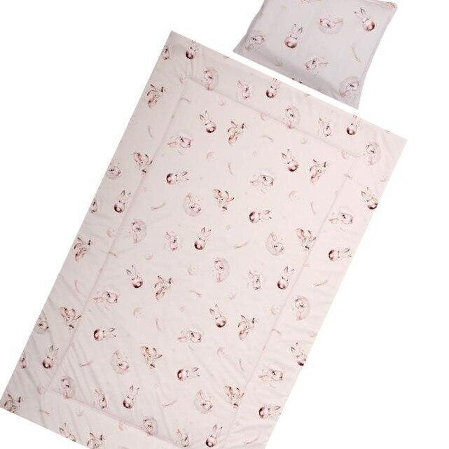 Lorelli laste voodipesu komplekt Honey Bunny Beige, 140x95 cm, 3-osaline цена и информация | Beebide ja laste voodipesu | kaup24.ee