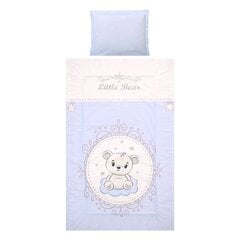 Lorelli laste voodipesukomplekt Little Bear Blue, 140x95 cm, 5-osaline hind ja info | Beebide ja laste voodipesu | kaup24.ee