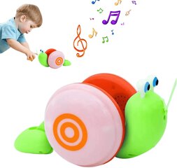 Интерактивная детская игрушка-каталка Halpix Snail Pull Along Toy цена и информация | Игрушки для малышей | kaup24.ee