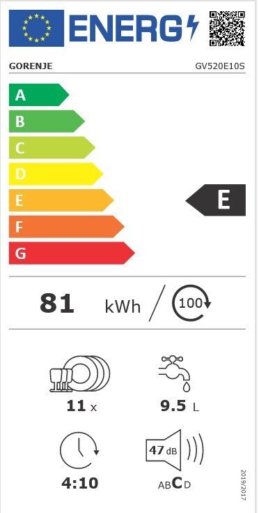 Gorenje GV520E10S цена и информация | Nõudepesumasinad | kaup24.ee