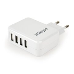 Gembird (EG-U4AC-02), 4XUSB, 3.1A цена и информация | Зарядные устройства для телефонов | kaup24.ee