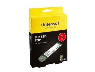 Intenso SSD M.2 Top 1TB цена и информация | Внутренние жёсткие диски (HDD, SSD, Hybrid) | kaup24.ee