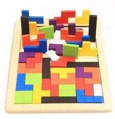 Puidust Tetrise mäng 40-osaline hind ja info | Arendavad mänguasjad | kaup24.ee