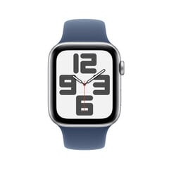 Apple Watch SE GPS 44мм Корпус из серебристого алюминия с джинсовым спортивным ремешком - S/M MXEQ3ET/A цена и информация | Смарт-часы (smartwatch) | kaup24.ee