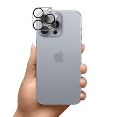 Защитное стекло камеры 3mk Lens Pro Apple iPhone 16 Pro/16 Pro Max черное цена и информация | Аксессуары для телефонов | kaup24.ee