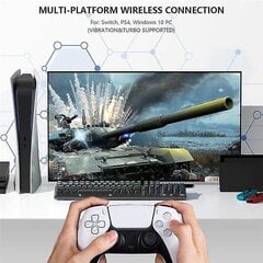 R100 Pro Usb-прыёмнік, бесправадны адаптар, геймпад, канвэртар для PS4, PS5, пераключальнік, кантролер Bluet цена и информация | USB адапторы для аудиосистем | kaup24.ee