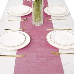 Winwild Linen Table Runner Pink 40 см x 10 м цена и информация | Праздничные декорации | kaup24.ee