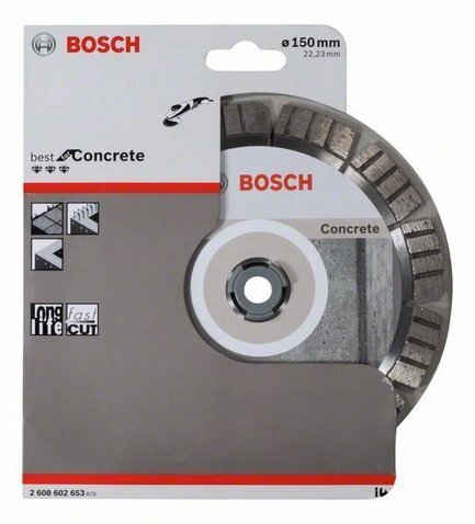 Teemantketas Bosch Best for Concrete 150 x 22mm hind ja info | Käsitööriistad | kaup24.ee
