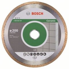 Алмазный диск Bosch Standard For Ceramic 200x25,4мм цена и информация | Механические инструменты | kaup24.ee