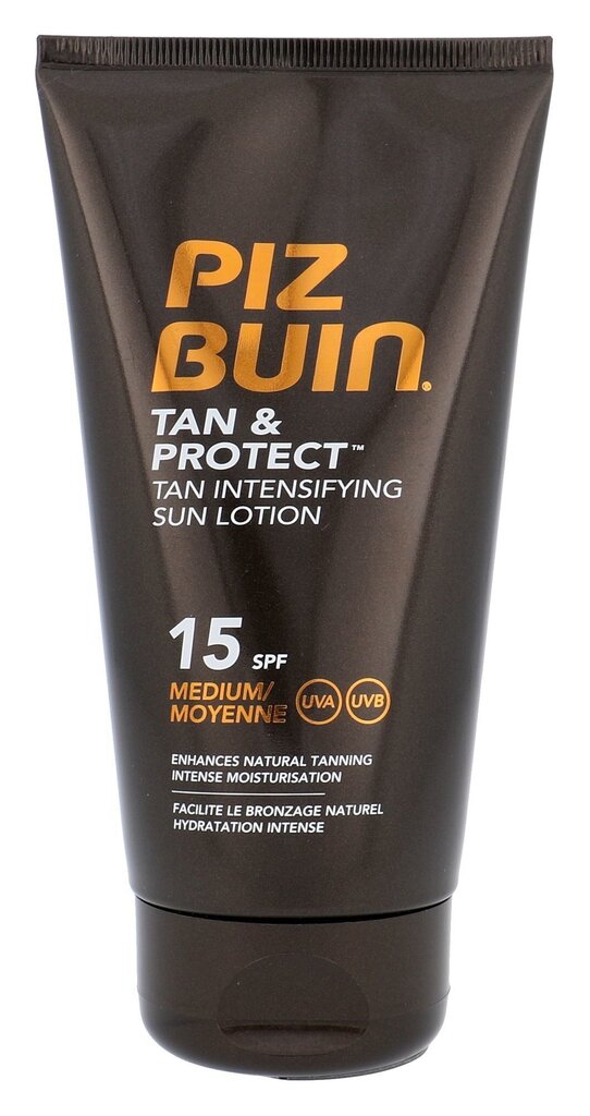 Päikesekaitselosjoon Piz Buin Tan And Protect Tan Intensifying SPF15 150 ml hind ja info | Päikesekreemid | kaup24.ee