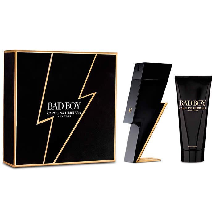 Komplekt Carolina Herrera Bad Boy meestele: EDT 100 ml + dušigeel 100 ml цена и информация | Meeste parfüümid | kaup24.ee