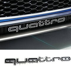 Lahe Quattro logo embleemi autokleebis esivõre alumine ääris Aud-i A6 A7 jaoks hind ja info | Aplikatsioonid, dekoratsioonid, kleebised | kaup24.ee