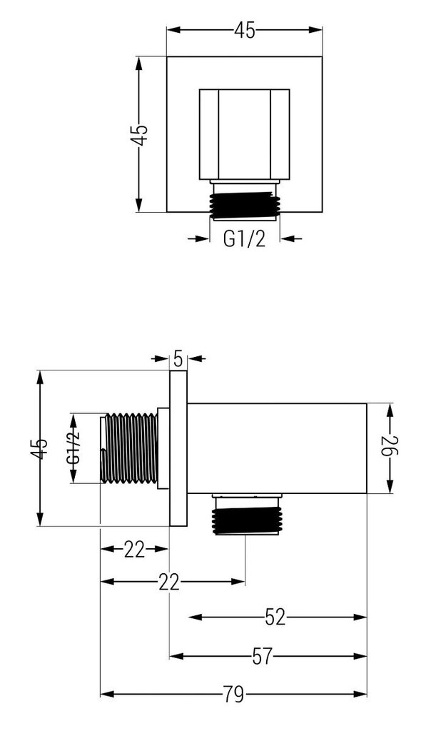 Varjatud dušikomplekt termostaadiga Mexen Cube 6in1, Grafiit hind ja info | Komplektid ja dušipaneelid | kaup24.ee