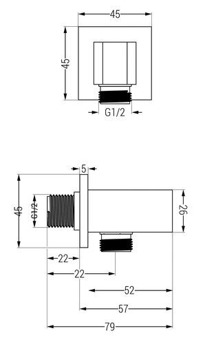 Peidetud dušikomplekt termostaadiga Mexen Cube 6in1, must цена и информация | Komplektid ja dušipaneelid | kaup24.ee