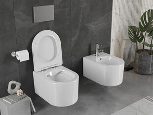 WC-pott Mexen Sofia Rimless Duroplast Slim aeglaselt langeva kaanega, Valge hind ja info | WС-potid | kaup24.ee