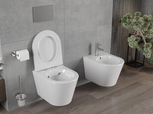 WC-pott Mexen Rico Rimless Duroplast aeglaselt sulguva kaanega, Valge hind ja info | WС-potid | kaup24.ee