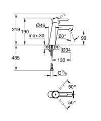 Grohe Concetto смеситель для умывальника 23451001 цена и информация | Смесители | kaup24.ee