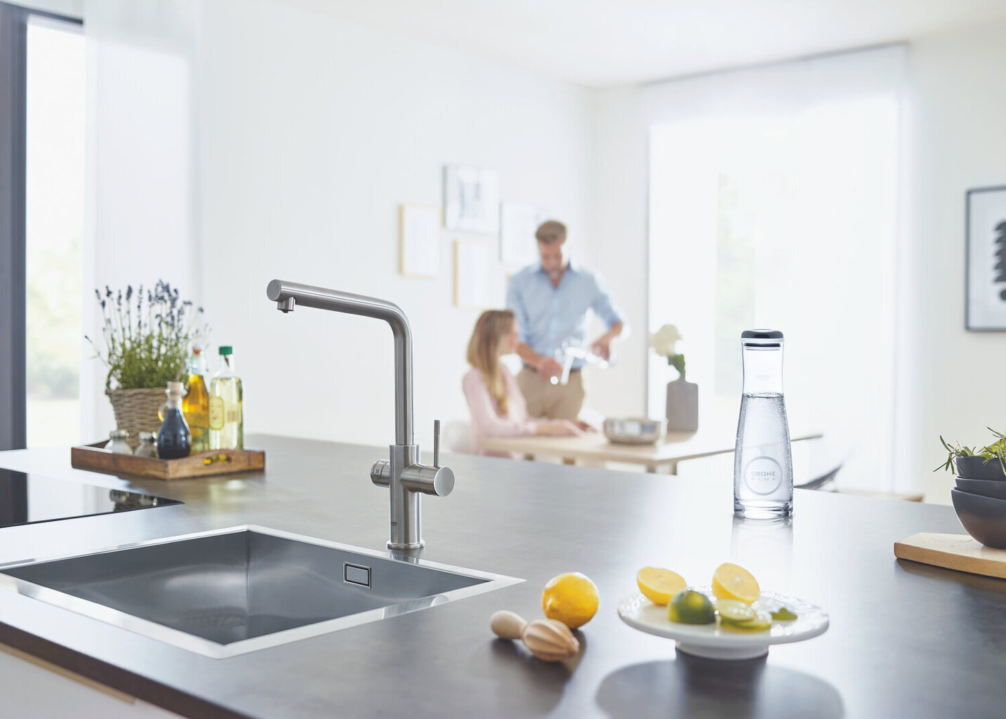 Grohe Blue Home Duo komplekt: ühe hoovaga segisti, jahutussüsteem, filter ja CO2 pudel цена и информация | Köögisegistid | kaup24.ee