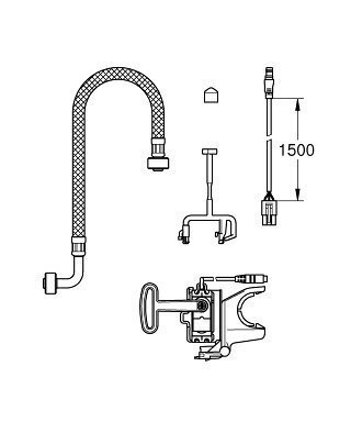 Komplekt automaatseks loputamiseks Grohe Sensia Arena цена и информация | WС-potid | kaup24.ee