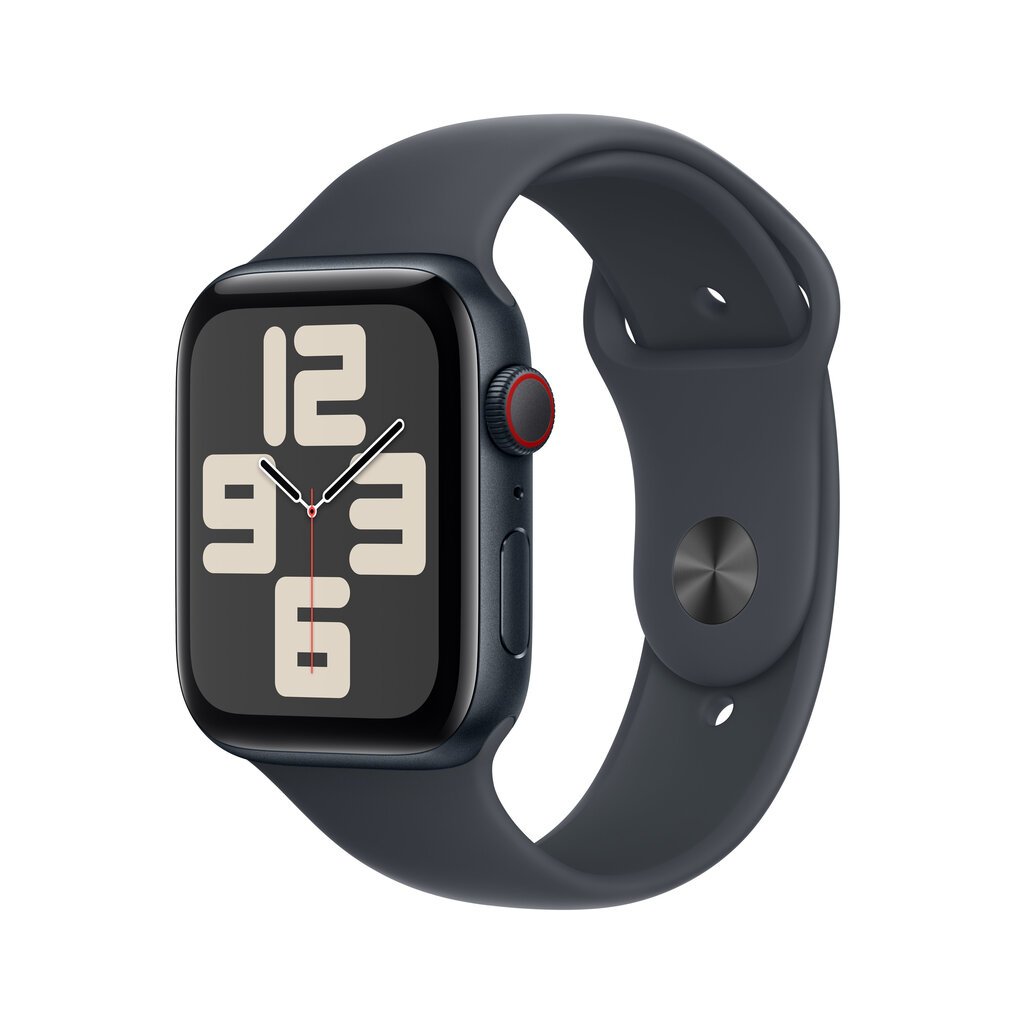 Apple Watch SE GPS + Cellular 44mm Midnight Aluminium Case with Midnight Sport Band - M/L MXGM3ET/A hind ja info | Nutikellad (smartwatch) | kaup24.ee