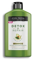 Очищающий и освежающий шампунь для волос John Frieda Detox & Repair 250 мл цена и информация | Шампуни | kaup24.ee