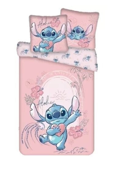 Laste voodipesukomplekt Lilo&Stitch 140x200, 2-osaline hind ja info | Beebide ja laste voodipesu | kaup24.ee