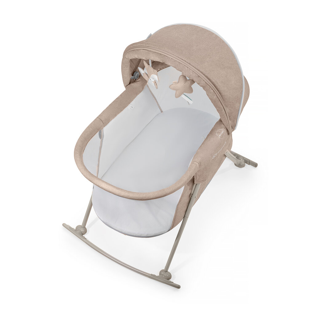 Beebivoodi-häll Kinderkraft Lovi, beige hind ja info | Reisivoodid, mänguaedikud | kaup24.ee