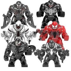 6 штук Venom Big Minifigures Building Blocks Toys Набор фігурак цена и информация | Мягкие игрушки | kaup24.ee