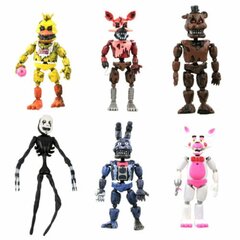 6 tk/komplekt Fnaf Five Nights At Freddy Game Tegevusfiguurid Mänguasjad Lauakaunistus Kollektsioneeritavad mudelid Nukudele Lastele kingitus hind ja info | Pehmed mänguasjad | kaup24.ee