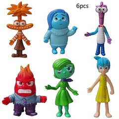 6шт Disney Pixar Inside Out Joy Riley Anxiety Sadness Action Figure Цацка Дзіцячы падарунак Настольная мадэль Фігуркі лялькі Ўпрыгажэнні Cake Topper Playset цена и информация | Игрушки для девочек | kaup24.ee